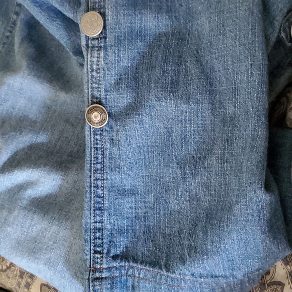 Liz Claiborne Drawstring Convertible Leg Denim Pants Size 10 - Picture 8 of 9